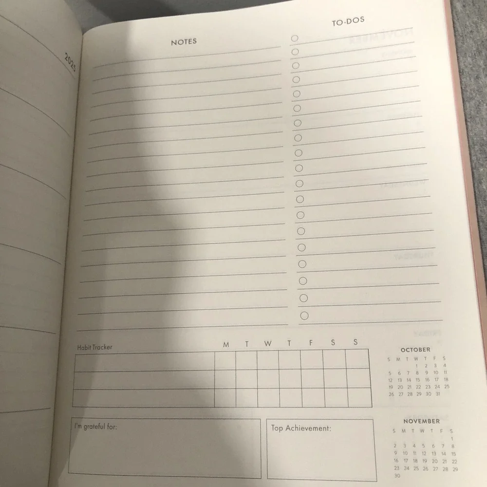 Eccolo 12 Month 2025 Large Planner Weekly Monthly Pink NEW